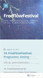 Mobile Screenshot of freeflowfestival.wordpress.com