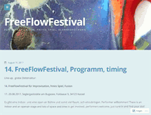 Tablet Screenshot of freeflowfestival.wordpress.com