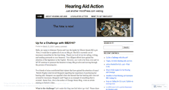 Desktop Screenshot of hearingaidaction.wordpress.com