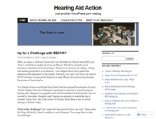 Tablet Screenshot of hearingaidaction.wordpress.com