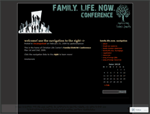 Tablet Screenshot of familylifenow.wordpress.com