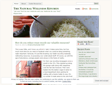 Tablet Screenshot of naturalwellnesskitchen.wordpress.com