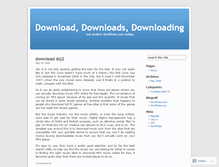 Tablet Screenshot of aboutdownloading.wordpress.com