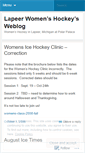 Mobile Screenshot of lapeerwomenshockey.wordpress.com