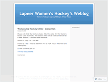 Tablet Screenshot of lapeerwomenshockey.wordpress.com