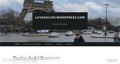Desktop Screenshot of luvenglish.wordpress.com