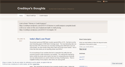 Desktop Screenshot of crediteye.wordpress.com