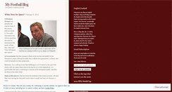 Desktop Screenshot of englishfootballblog.wordpress.com