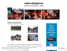 Tablet Screenshot of nativethinghood.wordpress.com
