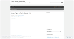 Desktop Screenshot of ibizahousemusic.wordpress.com