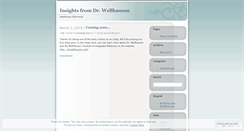 Desktop Screenshot of drwellhausen.wordpress.com
