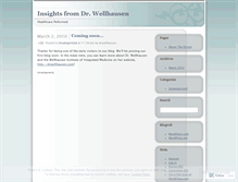 Tablet Screenshot of drwellhausen.wordpress.com