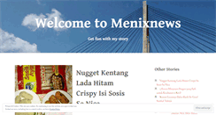 Desktop Screenshot of menixnews.wordpress.com
