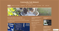 Desktop Screenshot of communitycatsnetwork.wordpress.com