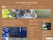 Tablet Screenshot of communitycatsnetwork.wordpress.com