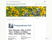 Tablet Screenshot of bloomhouston.wordpress.com