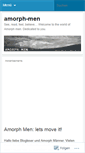Mobile Screenshot of amorphmen.wordpress.com