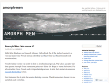 Tablet Screenshot of amorphmen.wordpress.com