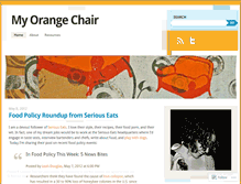 Tablet Screenshot of myorangechair.wordpress.com