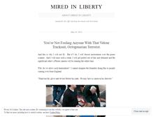 Tablet Screenshot of miredinliberty.wordpress.com