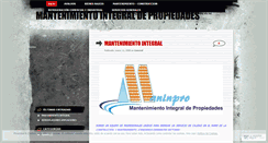 Desktop Screenshot of mantenimientoyconstruccion.wordpress.com