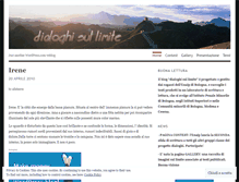 Tablet Screenshot of dialoghisullimite.wordpress.com