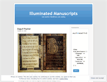 Tablet Screenshot of illuminatedmanuscripts.wordpress.com