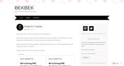 Desktop Screenshot of bekbek19.wordpress.com
