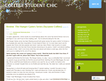 Tablet Screenshot of collegestudentchic.wordpress.com