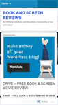 Mobile Screenshot of bookandscreenreviews.wordpress.com