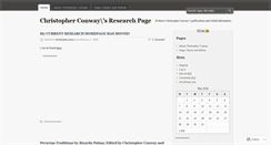 Desktop Screenshot of christopherconway.wordpress.com