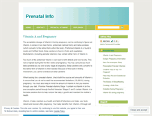 Tablet Screenshot of prenatalvitamins.wordpress.com