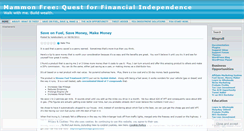 Desktop Screenshot of mammonfree.wordpress.com