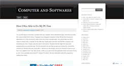 Desktop Screenshot of computerandsoftwares.wordpress.com