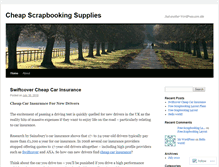 Tablet Screenshot of cheapscrapbookingsupplies.wordpress.com