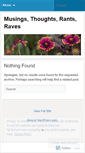 Mobile Screenshot of musingsthoughtsrantsraves.wordpress.com