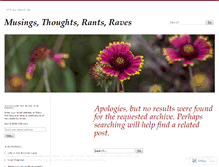 Tablet Screenshot of musingsthoughtsrantsraves.wordpress.com