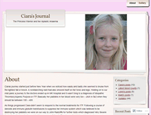 Tablet Screenshot of ciarasjournal.wordpress.com
