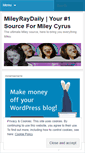 Mobile Screenshot of mileyraydaily.wordpress.com