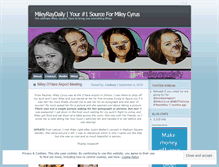 Tablet Screenshot of mileyraydaily.wordpress.com