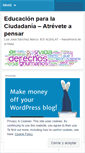 Mobile Screenshot of educacionciudadania.wordpress.com