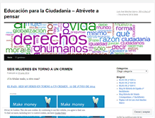 Tablet Screenshot of educacionciudadania.wordpress.com