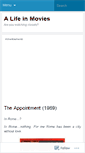 Mobile Screenshot of alifeinmovies.wordpress.com