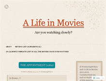 Tablet Screenshot of alifeinmovies.wordpress.com