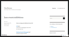 Desktop Screenshot of ninaberman.wordpress.com