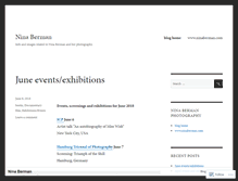 Tablet Screenshot of ninaberman.wordpress.com