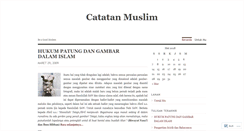 Desktop Screenshot of catatanmuslim.wordpress.com