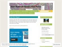 Tablet Screenshot of dontrailroadhistoricfivepoints.wordpress.com