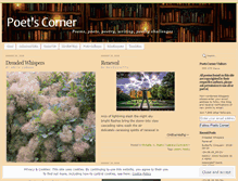 Tablet Screenshot of poetscornerblog.wordpress.com