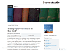 Tablet Screenshot of jurasstastic.wordpress.com